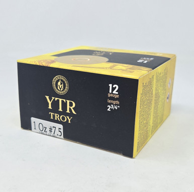 Troy 12 Gauge Ammunition TROY12175 2-3/4" #7.5 Shot 1oz CASE 250 Rounds