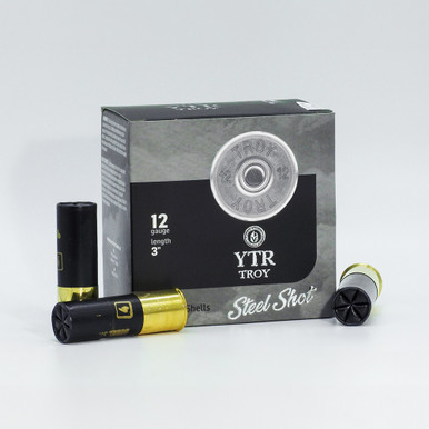 Troy 12 Gauge Ammunition TROY12GAST2 3" #2 Steel Shot 1-1/4oz 1400fps 25 Rounds