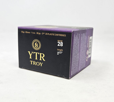 Troy 28 Gauge Ammunition TROY2875 2-1/2" #7.5 Shot 4/7oz CASE 250 Rounds