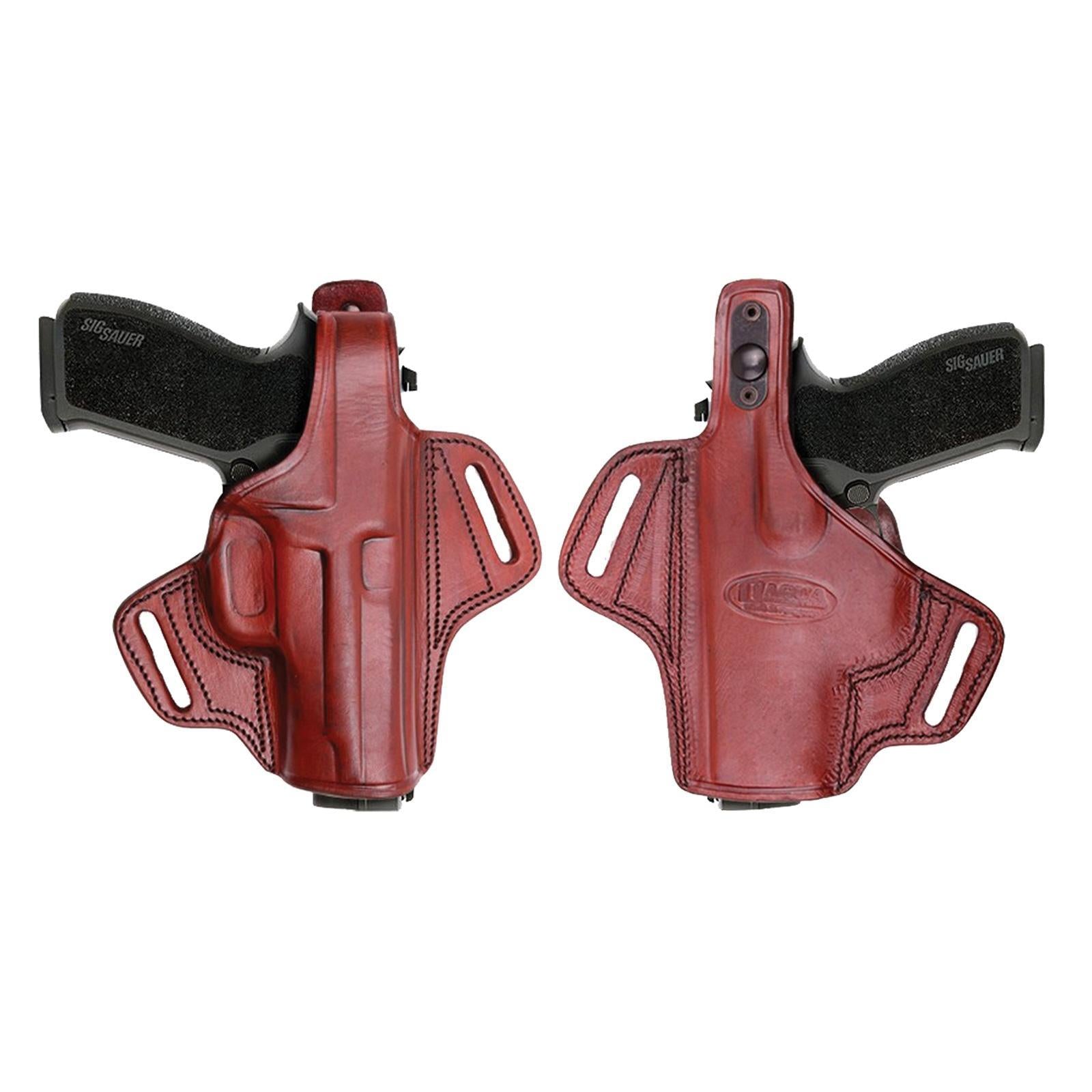 Tagua Gunleather Colt 1911 Compact 3" Brown Right Hand Thumb Break Belt Holster