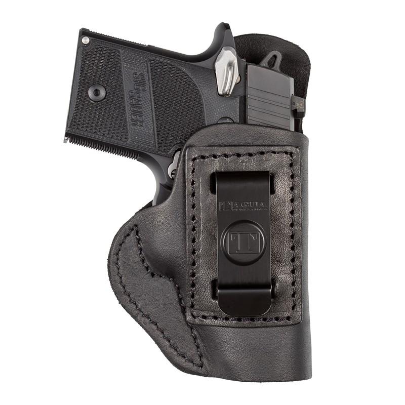 Tagua Super Soft Premium Leather IWB Holster - Taurus Judge Pub Defender Black RH