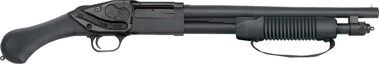 Mossberg 590 Shockwave Shotgun 50637, 20 Gauge, 14.38", 3" Chmbr, Fixed Raptor Grip Stock, Matte Blued Finish, 5 Rds