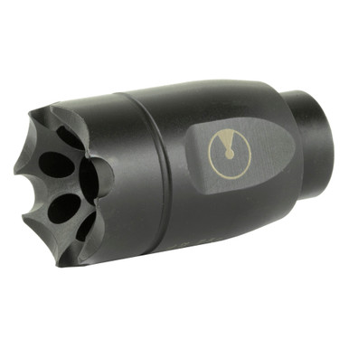 Ultradyne USA ATHENA Linear Compensator - 762NATO/308 Winchester, Fits AR-10s with 5/8X24 Threads, Black, 4.6 oz., 416 Stainless Steel, Includes Shrouded Timing Nut