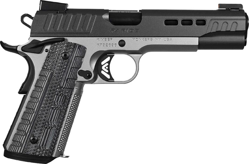 Kimber 3000422 Rapide Two-Tone Pistol - 45 ACP, 5" Barrel, Matte Black Slide, Stainless Finish Frame, 8 Rds