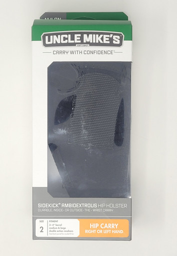 Uncle Mike's Sidekick Hip Holster Size 2 MO70020Ambidextrous (Black)