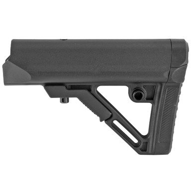 Leapers Inc. - UTG Model 4 Combat Ops S1 Rifle Stock - Ambidextrous Sling Loop and Reversible QD Sling Swivel Housing, Black Finish