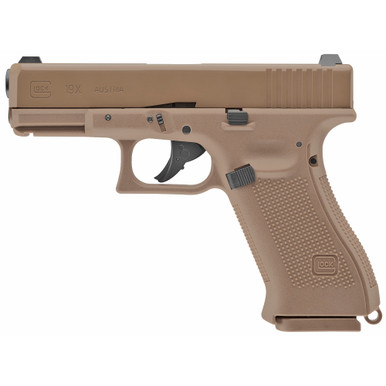 Umarex Glock G19X Blowback Action Air Pistol - .177 BB, Coyote Tan Color, 18Rd