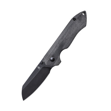 Kizer Knives Guru Folding Knife - 2.97" 154CM Sheepsfoot Blade, Black Micarta Handles - V3504C1