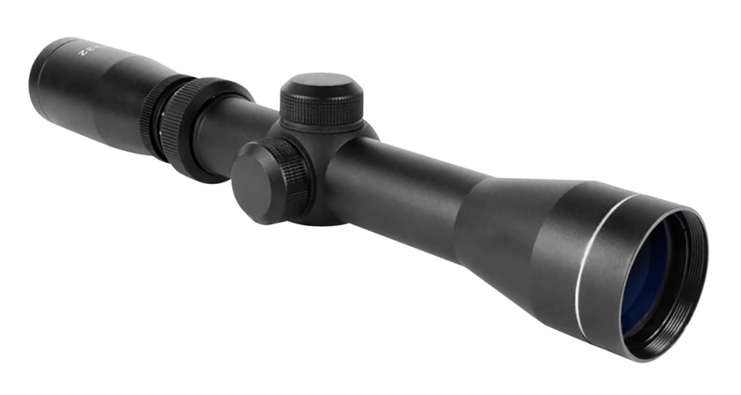 Aim Sports Scout Rifle Scope JH2732B, 2-7x, 32mm Obj, Weaver/Picatinny Ring Mounts, Duplex Reticle