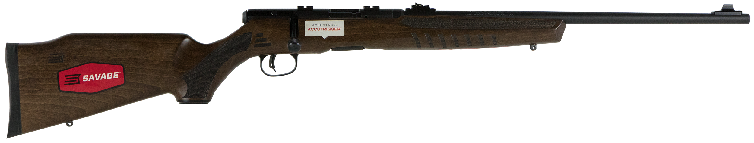 Savage Arms B17 Bolt-Action Rifle 70810, 17 HMR, 21", Walnut Stock, Black Finish, 10 Rds