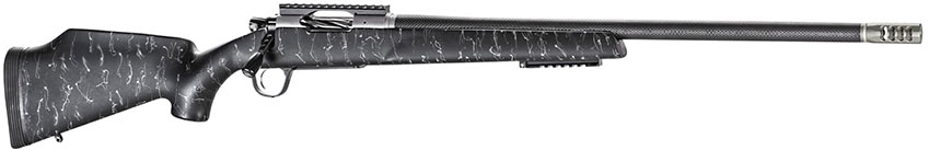 Christensen Arms Traverse Rifle 8011001100, 28 Nosler, 26", Black/Gray Carbon Fiber Stock, Stainless Finish