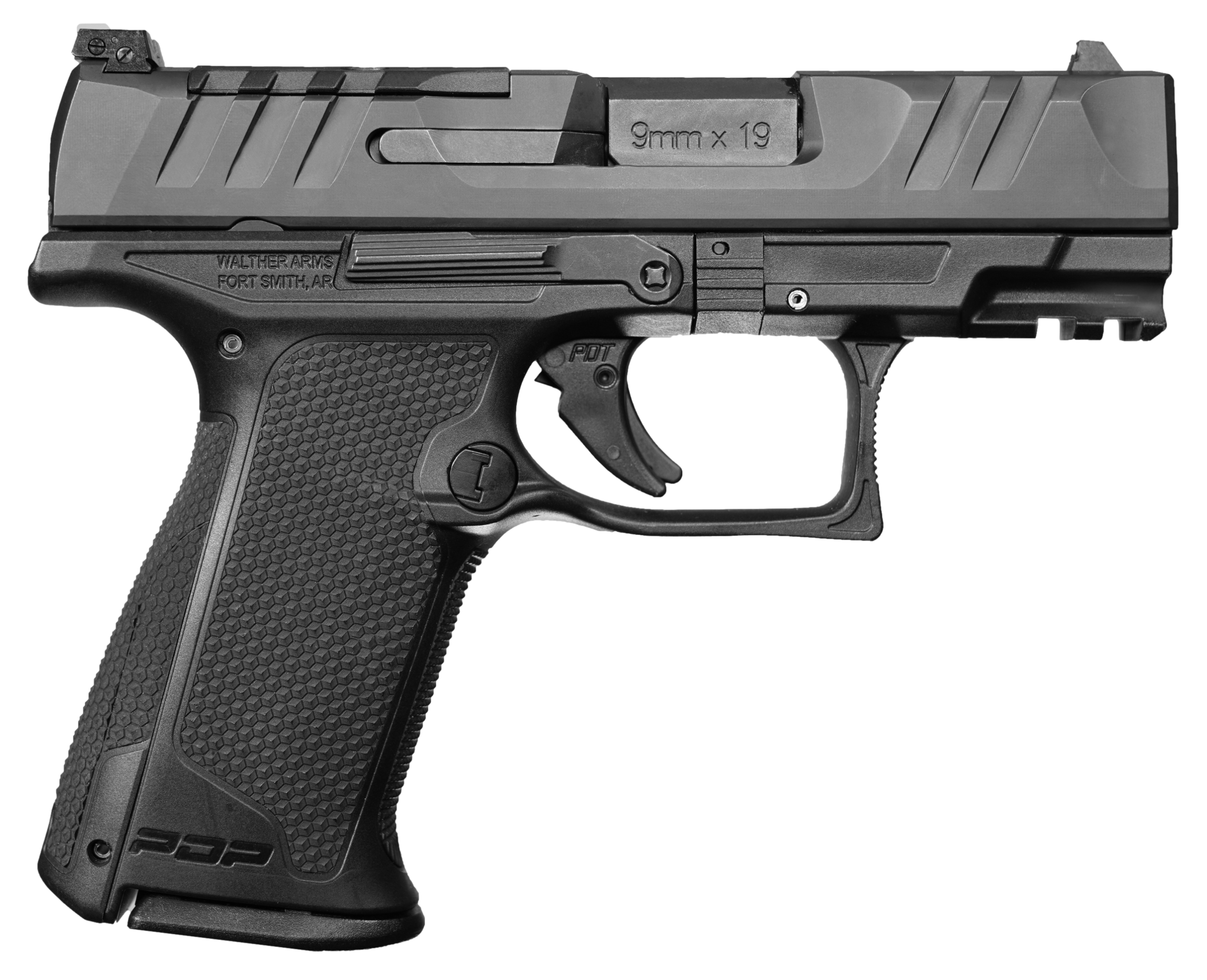 Walther PDP F-Series Striker Fire Pistol 2871823, 9mm, 3.50", Polymer Grips, Black Finish, 10 Rds
