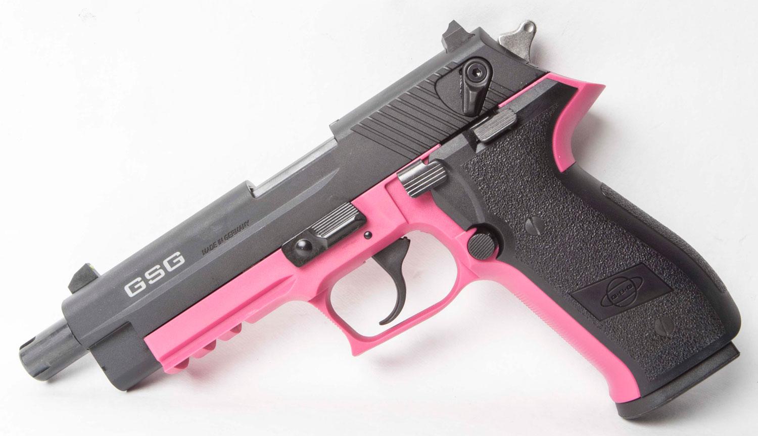 American Tactical FireFly Pistol GERG2210TFFP, 22 LR, 4.90", Polymer Grips, Pink Finish, 10 Rds