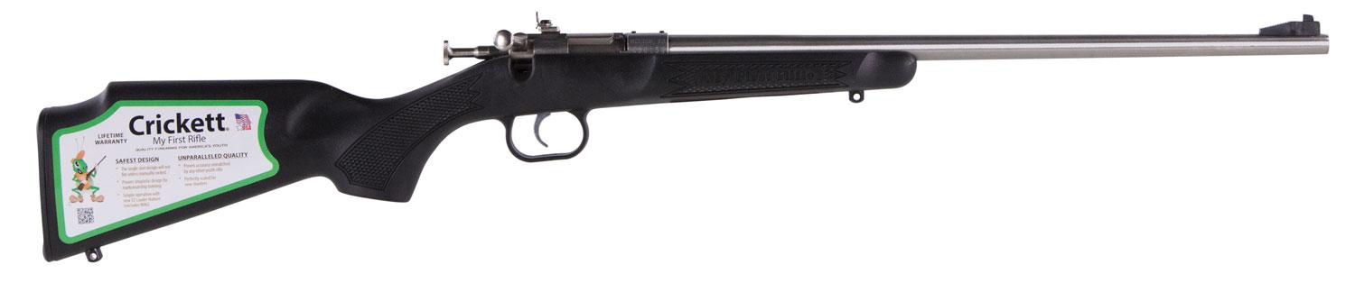 Crickett Youth Bolt Action Rifle KSA2295, 22 WMR, 16.12", Stainless Steel Barrel, Blued Receiver, 1 Rd