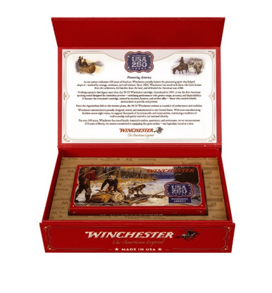 Winchester 30-30 Win Ammunition 250 Year USA Anniversary Collectors Box X3030250 170 Grain Power Point 20 Rounds