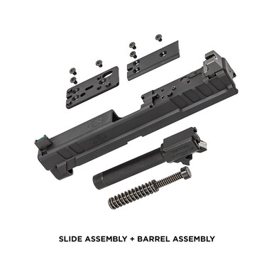 Springfield XD OSP 9MM Slide + Barrel Assembly - Fits 4" 9MM Springfield XD, Black Finish