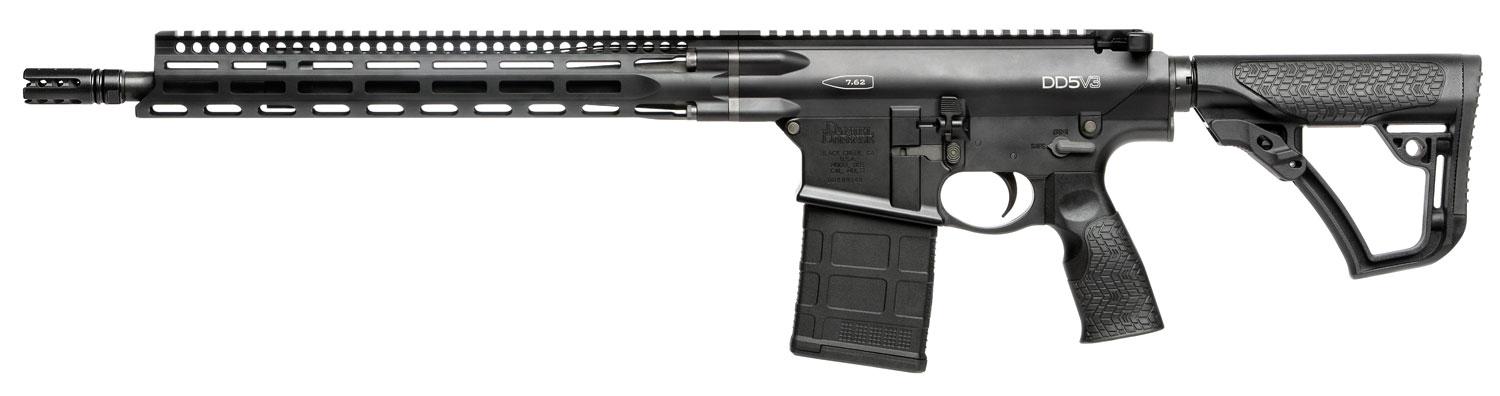 Daniel Defense DD5 V3 *CO Compliant Rifle 0215707258067, 7.62x51mm NATO, 16", Adj. Stock, No Magazine