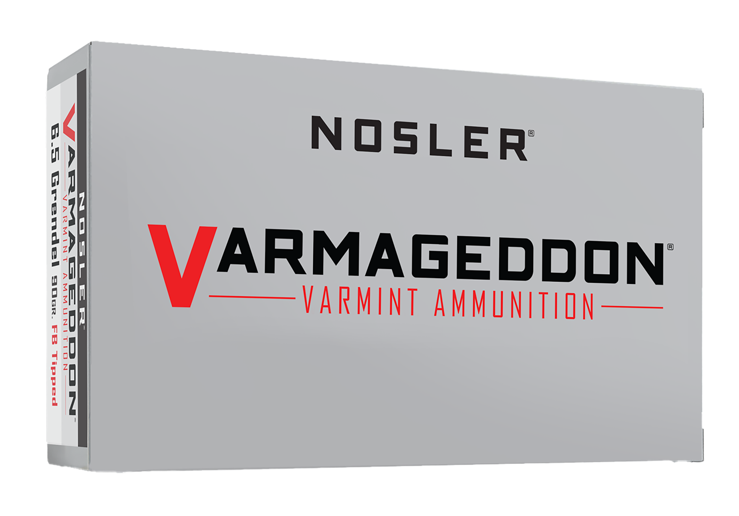 Nosler Varmageddon Rifle Ammunition 65182, 6.5 Grendel, Flat Base Tipped, 90 gr, 2800 fps, 20 Rd/Bx