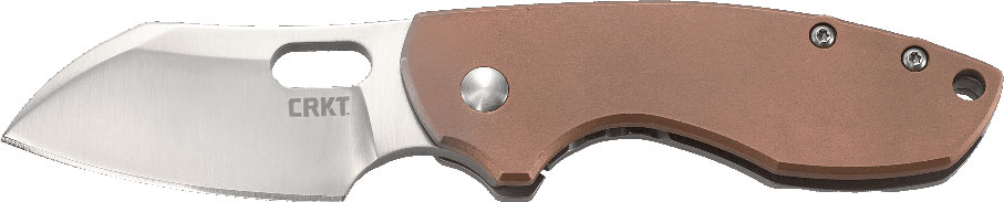 Columbia River Pilar Copper Folding Knife w/Plain Edge & Copper Handle (5311CU)