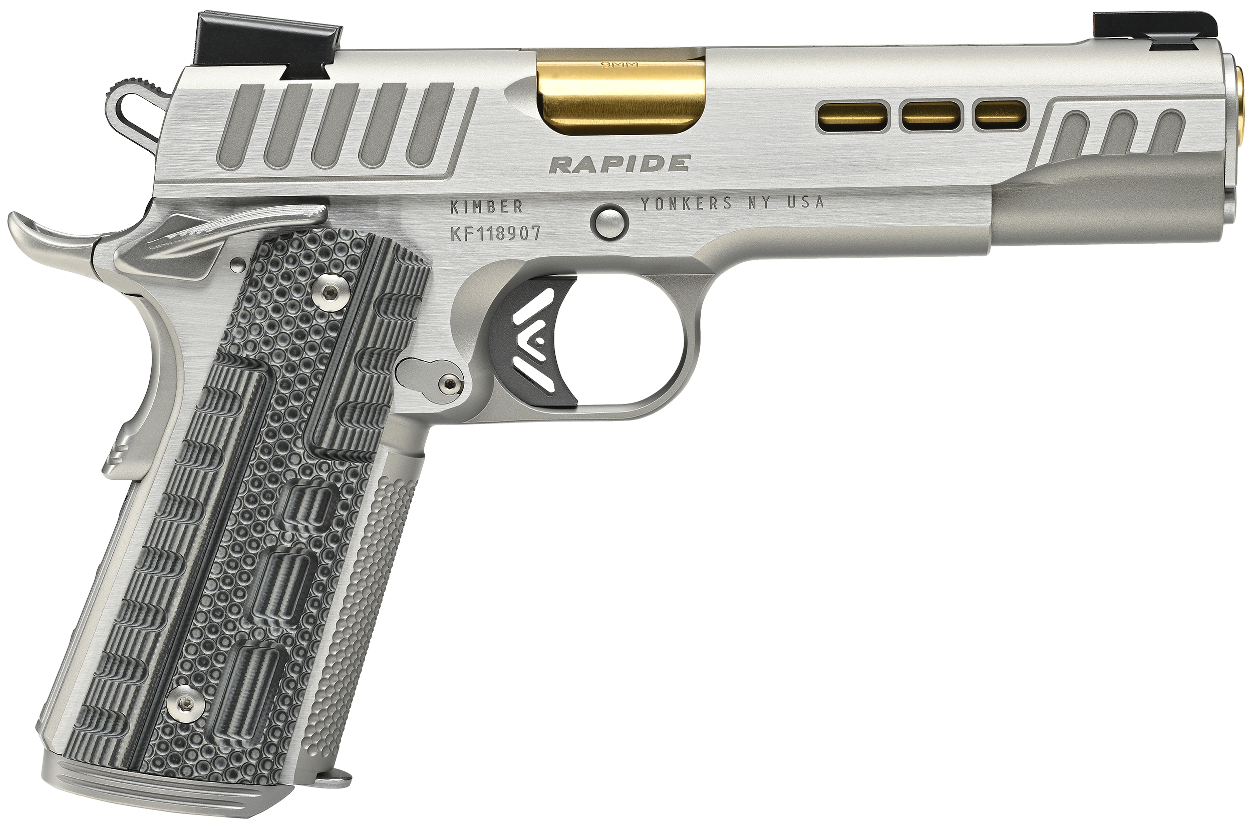 Kimber 3000420 Rapide Dawn Pistol - 9mm, 5 in Barrel, Silver/Gray Finish, 9 Rds
