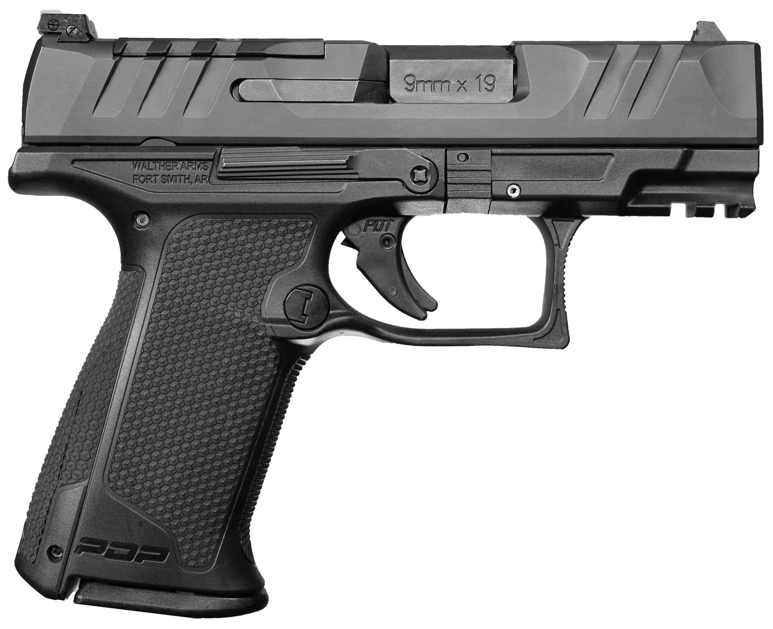 Walther PDP F-Series Striker Fire Pistol 2849313, 9mm, 3.50", Polymer Grips, Black Finish, 15 Rds
