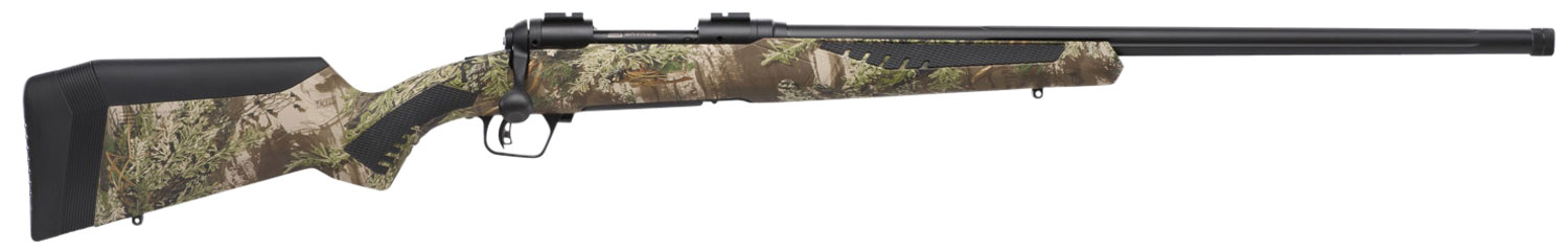 Savage 110 Predator Bolt Action Rifle 57000, 22-250 Rem, 24", Camo Synthetic Stock, Black Finish, 4 Rds