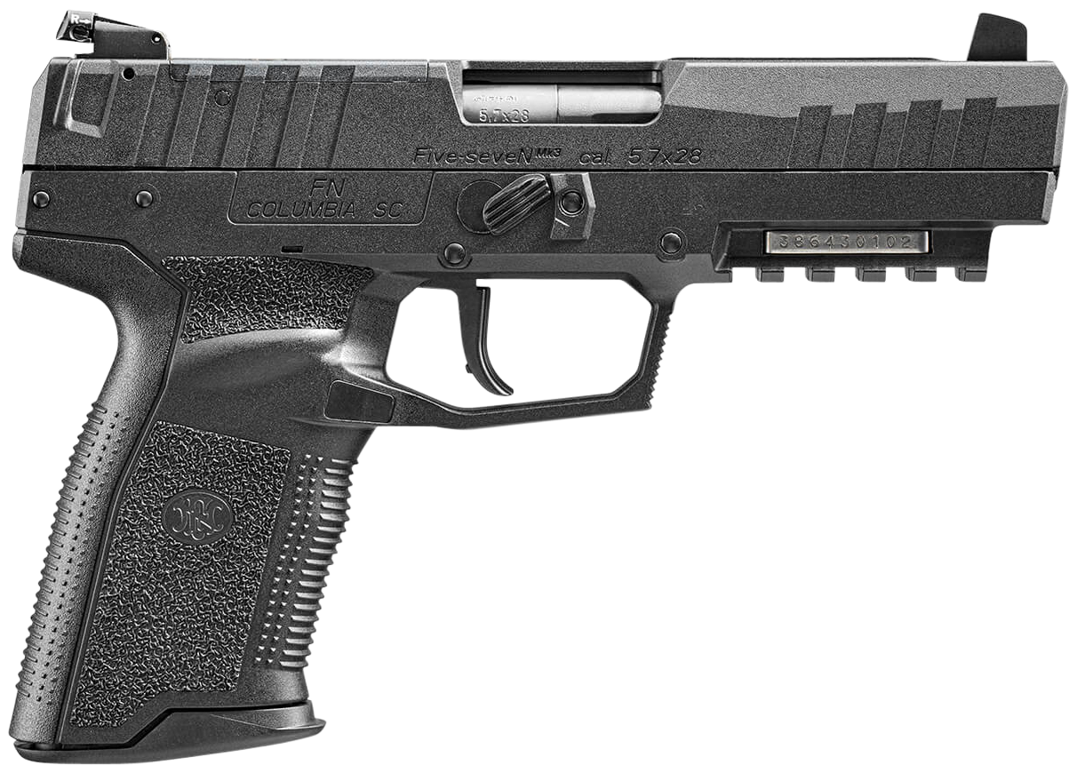 FN America Five-seveN MRD Pistol 66-101274, 5.7mmX28mm, 4.8 in, Stippled Textured Grip, Black Finish, 20 Rd