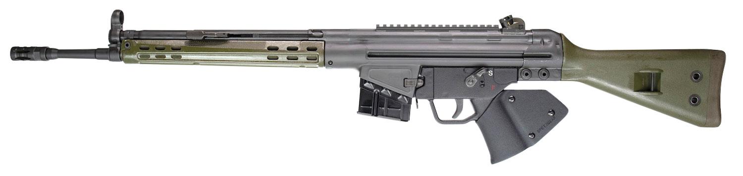 PTR GIR CA Compliant Semi-Auto Rifle 400, 7.62x51mm NATO, 18", Classic Green/Black, 10 Rds