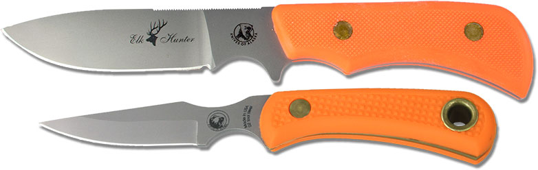 Knives of Alaska Elk Hunter/Cub Bear Combo Knives, Orange Suregrip (00201FG)