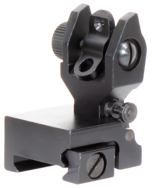 Aim Sports AR Low Profile Flip Up Rear Sights AR-15 Black