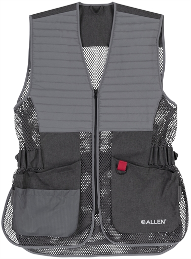 ALLEN COMPETITOR SHOOTING VEST R OR L -M/L - GRAY 7910
