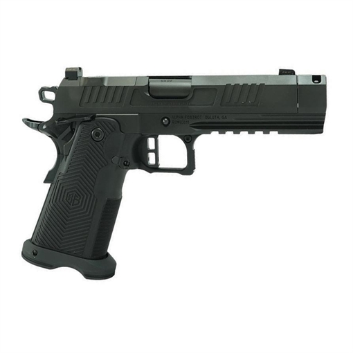 Alpha Foxtrot AF1911-Romulus Handgun 9mm Luger 17rd (1) and 20rd (1) Magazines 4.25" Compensated Threaded Barrel Black RMSc Cut AA39X1CMG-XDBK19