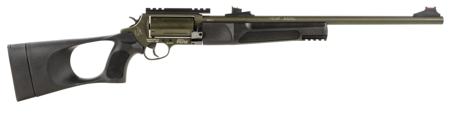Rossi Circuit Judge Tactical 45 Colt (LC) / 410 Gauge 18.5" 5-Rd Lever Action Rifle - Moss Green Cerakote