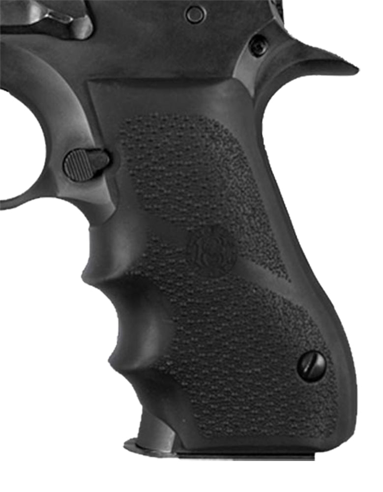 Hogue 76000 Rubber Grip Black w/ Finger Grooves for Magnum Research Baby Eagle (9/40), IWI Jericho, Uzi Eagle