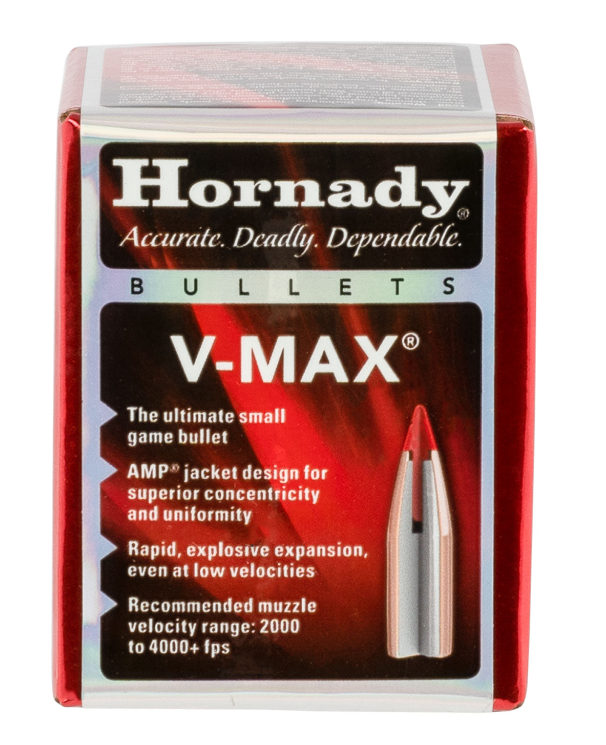 Hornady V-Max 5.45 Cal .2215 60gr Polymer Tip Reloading Bullets - 100/Box