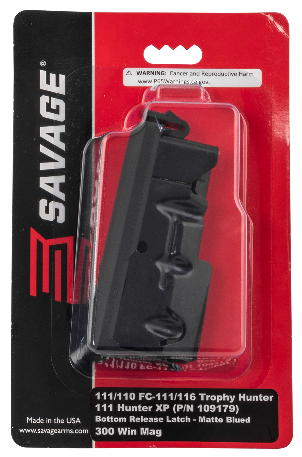 Savage 55254 Axis 375 Ruger / 300 Win Mag 3-Rd Blued Detachable Magazine