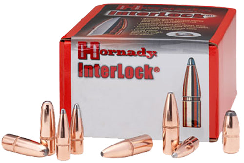 Hornady InterLock 45 Cal .458 350 gr Round Nose Reloading Bullets - 50/Box