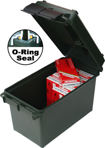 MTM AC50C11 Case-Gard Ammo Can 7.40 x 13.50 x 8.50 Polypropylene Forest Green for 50 Cal