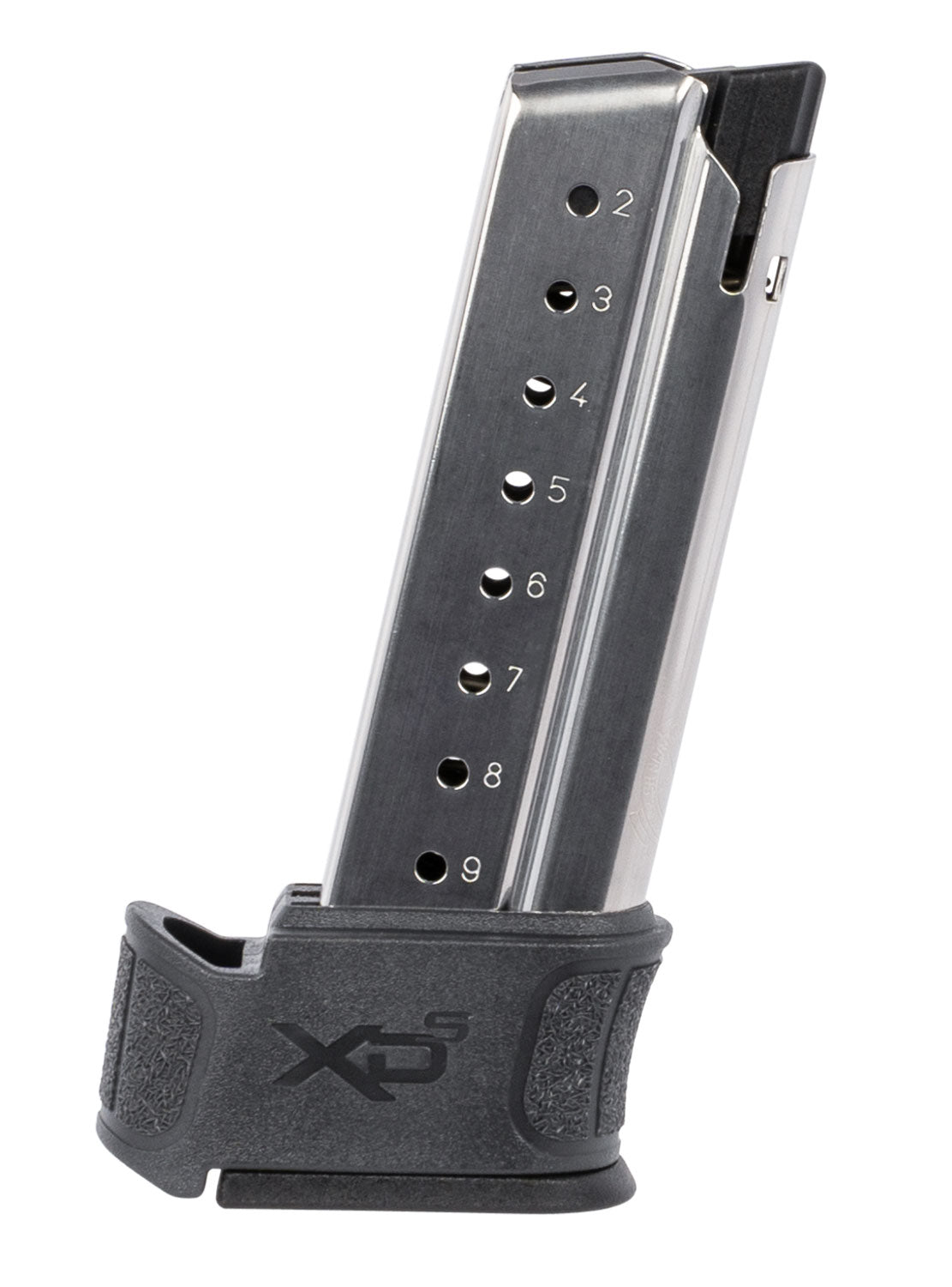 Springfield Armory XD-S Mod.2 9mm Luger 9-Rd Silver / Gray Stainless Steel Magazine