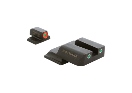 AMERIGLO SIGHTS S&W M&P PROGLO ORANGE FRONT CLASSIC GREEN REAR SW-247