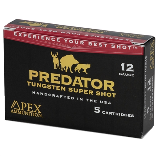 APEX AMMUNITION 12 GA 3.5" 2.5 OZ PREDATOR TSS #BB - 5 COUNT BOX PK35-250BB PK35-BB