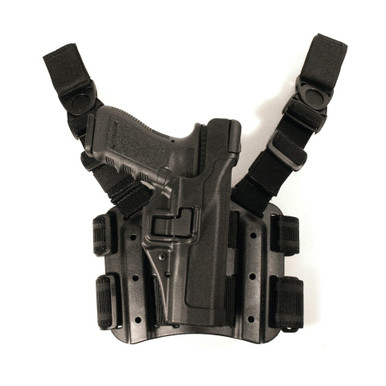 BLACKHAWK Level 3 Tactical SERPA Holster - Fits Glock 17/19/22/23/31/32, Right Hand, Black