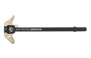 Aero Precision BREACH AR-10 Ambidextrous Charging Handle - Large Lever, Gas Deflection Shelf, Anodized Finish, Tan
