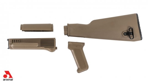 ARSENAL AKBSL 4 PIECE STOCK SET FOR MILLED AK47/74 VARIANTS FDE PLOYMER FURNTURE SM1-FDEM