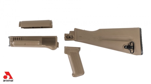 ARSENAL AKBSL 4 PIECE STOCK SET FOR STAMPED AK47/74 VARIANTS FDE PLOYMER FURNTURE AKFDESL