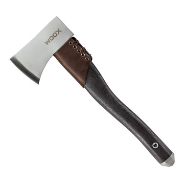 WOOXAX1 Tomahawk-style Hand Ax - Midnight Grey Cerakote Carbon Steel Head, Hickory Handle, 15.70" OAL