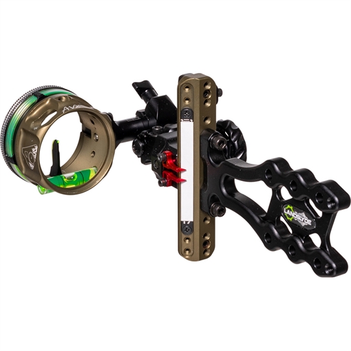 Axcel Axcel LANDSLYDE Slider Tactical Bowhunting Sight AVX-41 Scope 1 Pin .029 Green Fiber ALND-N129-4GT