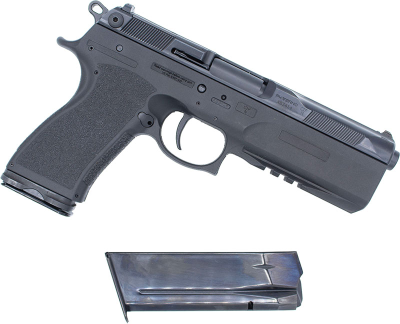 FK Brno US PSD SAO Pistol FKPSDFS75, 7.5 FK, 5.30", Textured Polymer Grips, Black Finish, 16 Rds