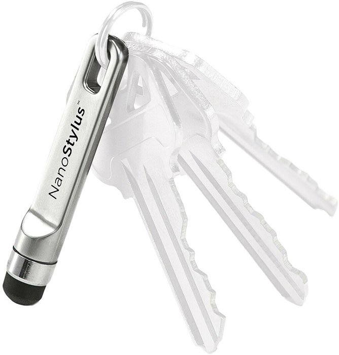 KeySmart NanoStylus Compact Keychain Stylus (KS808-SVR)