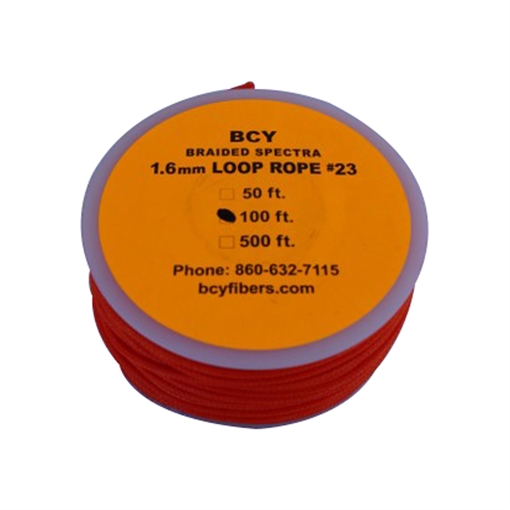 BCY 23 D-Loop Material Neon Orange 100 ft. 035718100803